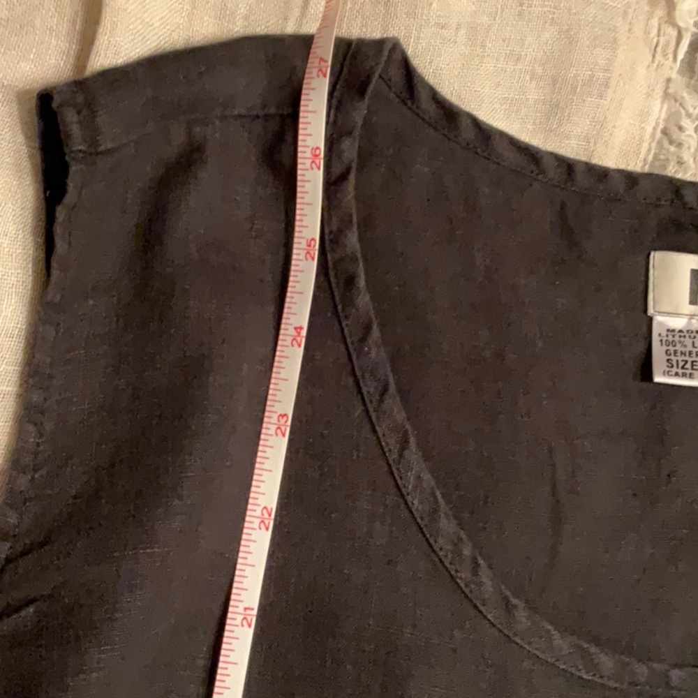 Flax Black Sleeveless Top